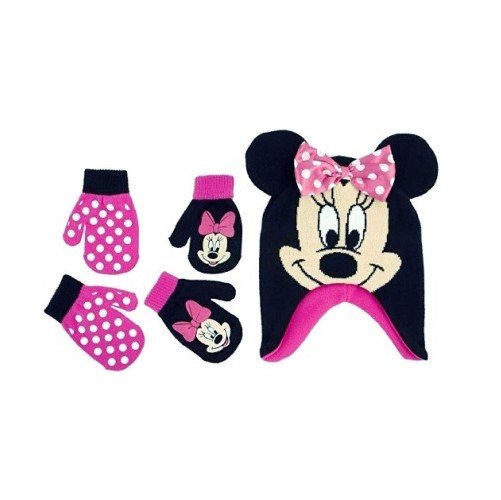Minnie Mouse Hat and Mittens
